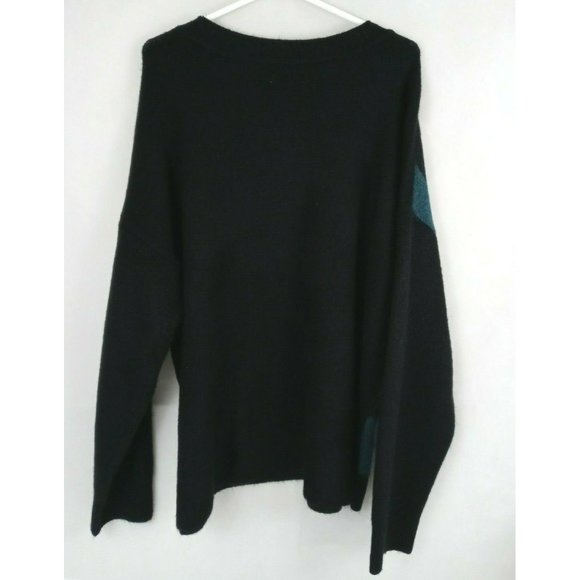 NWT EVRI Black & Teal  Lightweight Sweater Plus Size 4XL - Picture 2 of 6
